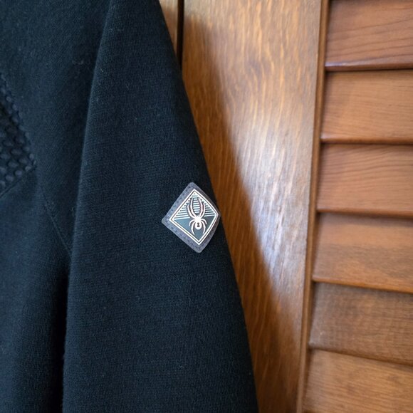 Spyder Women's Black Long Sleeve 1/4 Zip Pullover Activewear Top Size Medium - Picture 4 of 6